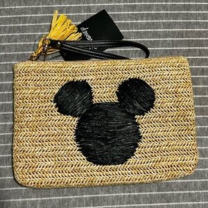 Disney Mickey Mouse Silhouette Raffia Wristlet - BoxLunch Exclusive